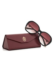 Dune London Black Oversized Georgia Glam Sunglasses - Image 3 of 3
