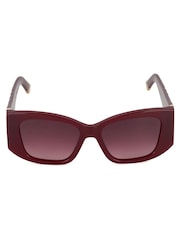 Dune London Red Oversized Gleam Fashion Sunglasses - Image 2 of 3