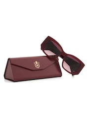 Dune London Red Oversized Gleam Fashion Sunglasses - Image 3 of 3