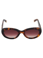 Dune London Animal Glee Fashion Oval Sunglasses - Image 2 of 3