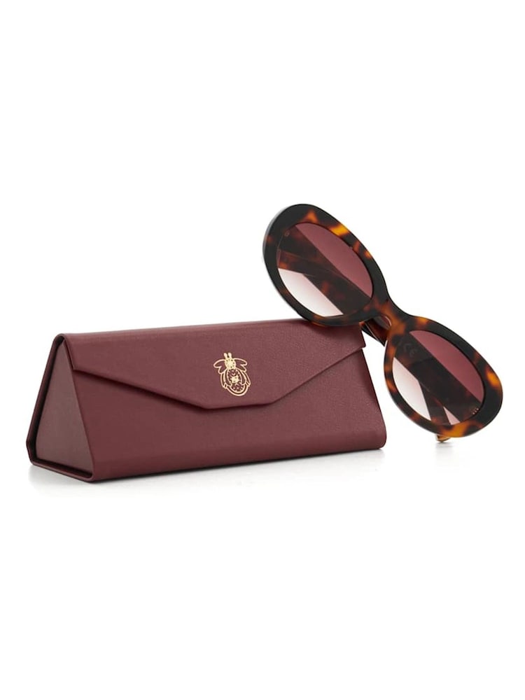 Dune London Animal Glee Fashion Oval Sunglasses - Image 2 of 3