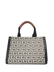 Dune London Black Dancing Mono Sling Back Kitten Bag - Image 2 of 5