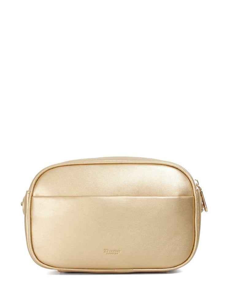 Dune London Gold Chancery Small Plisse Premium Cross-Body Bag - Image 2 of 5