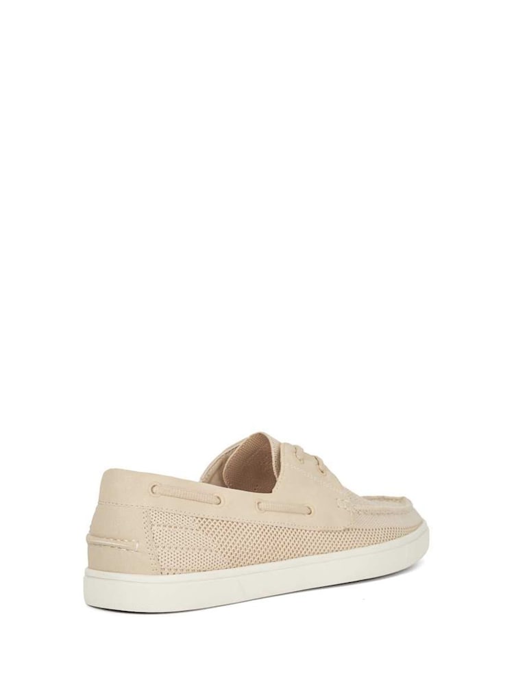 Dune London Cream Blaizerss Knit Boat Shoes - Image 4 of 6