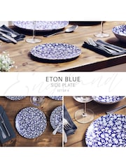 Wade Set of 4 Blue Eton Side Plates with Strawberry Design - Image 2 of 10