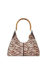 Dune London Animal Dickenson Bamboo Handle Shoulder Bag - Image 3 of 5