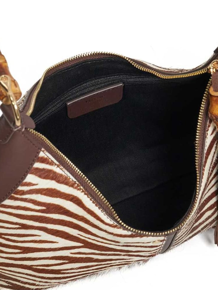 Dune London Animal Dickenson Wooden Handle Shoulder Bag - Image 5 of 5 Dune London Animal Dickenson Wooden Handle Shoulder Bag - Image 5 of 5