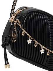 Dune London Black Chancery Small Plisse Premium Cross-Body Bag - Image 4 of 5