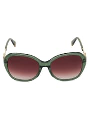 Зеленый - Dune London Oversized Georgia Glam Sunglasses - Image 2 of 4