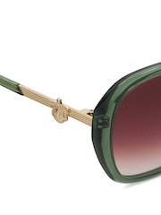 Зеленый - Dune London Oversized Georgia Glam Sunglasses - Image 4 of 4