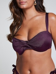 Hunkemoller Purple Costa Bikini Top - Image 3 of 5
