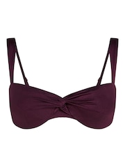 Hunkemoller Purple Costa Bikini Top - Image 4 of 5