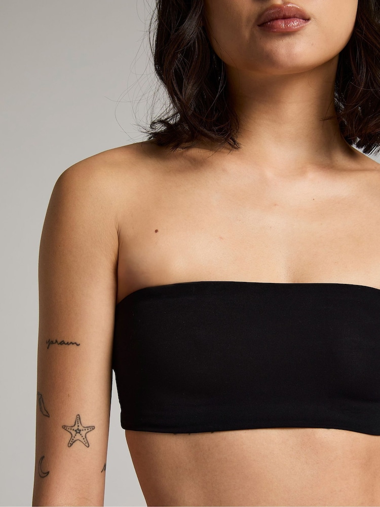 Hunkemoller Smooth Padded Underwired Push-Up Black Bra - Image 2 of 5