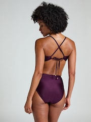 Hunkemöller Purple Costa Bikini Crop Top - Image 2 of 5