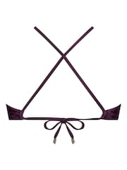 Hunkemöller Purple Costa Bikini Crop Top - Image 5 of 5