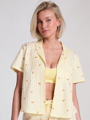 Camiseta de pijama amarilla de algodón 100 % de Hunkemöller - Imagen 1 de 5