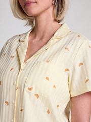 Camiseta de pijama amarilla de algodón 100 % de Hunkemöller - Imagen 3 de 5