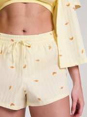 Hunkemöller Yellow 100% Cotton shorts - Imagen 2 de 5