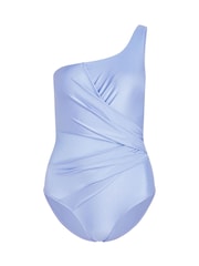 Hunkemoller Shaping Shell Mesh PurpleSwimsuit - Image 4 of 5