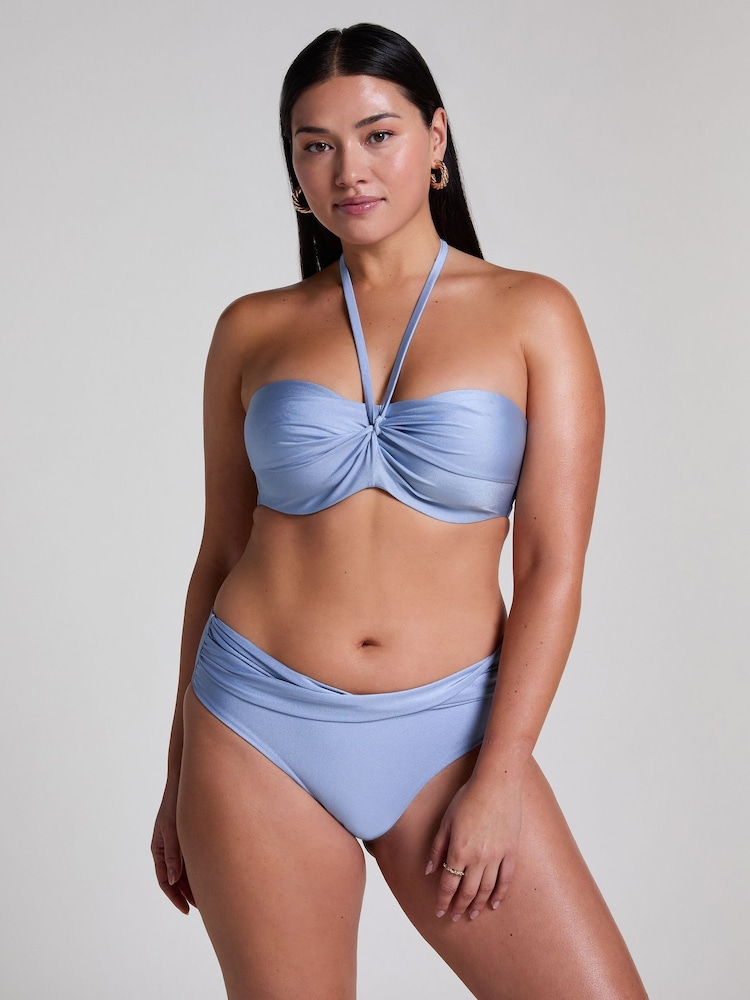 Hunkemoller Blue Honolulu Rio Bikini Bottoms - Image 2 of 5