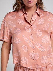 Hunkemöller Springbreakers Brown Pyjamas Top - Image 3 of 5