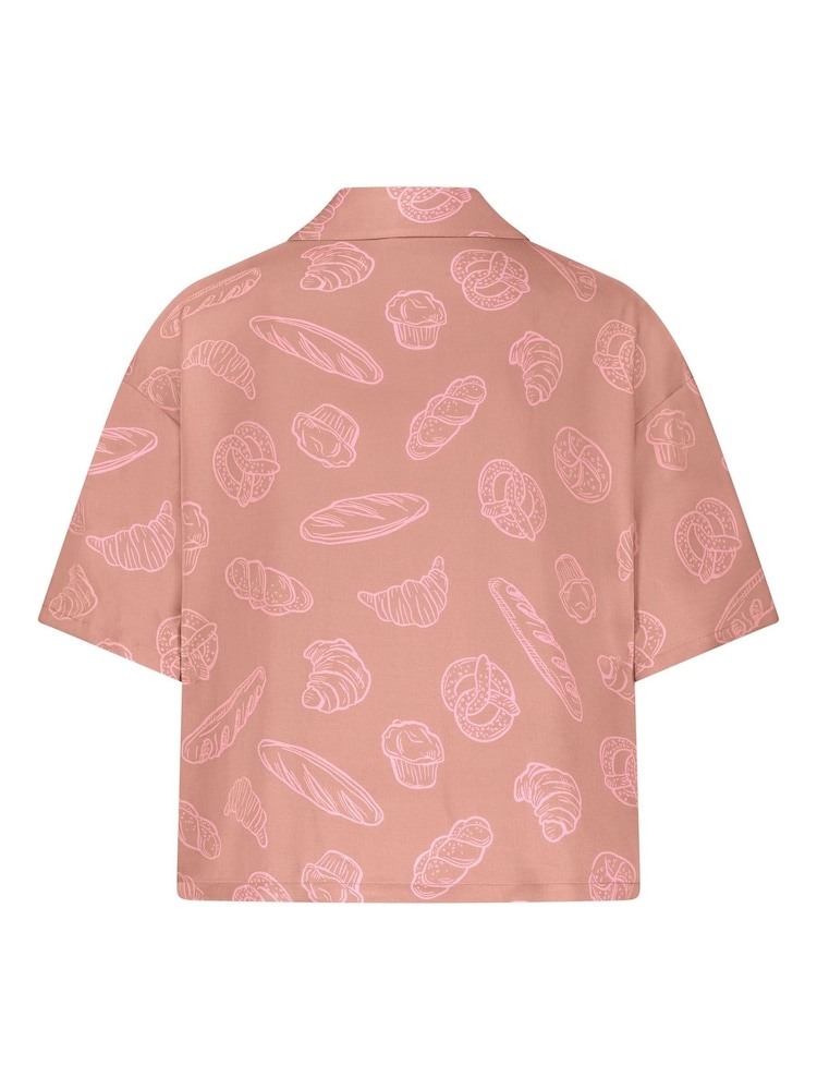 Hunkemöller Springbreakers Brown Pyjamas Top - Image 5 of 5