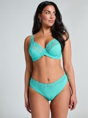Hunkemoller Blue Diva High Knickers - Image 1 of 5