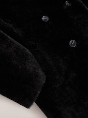 Black Faux Fur Maxi Coat - Image 8 of 8