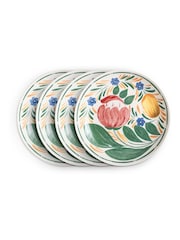 Wade Set of 4 Multi Coloured Capri Dinner Plates with Vibrant Mediterr Coloured - Image 1 of 3