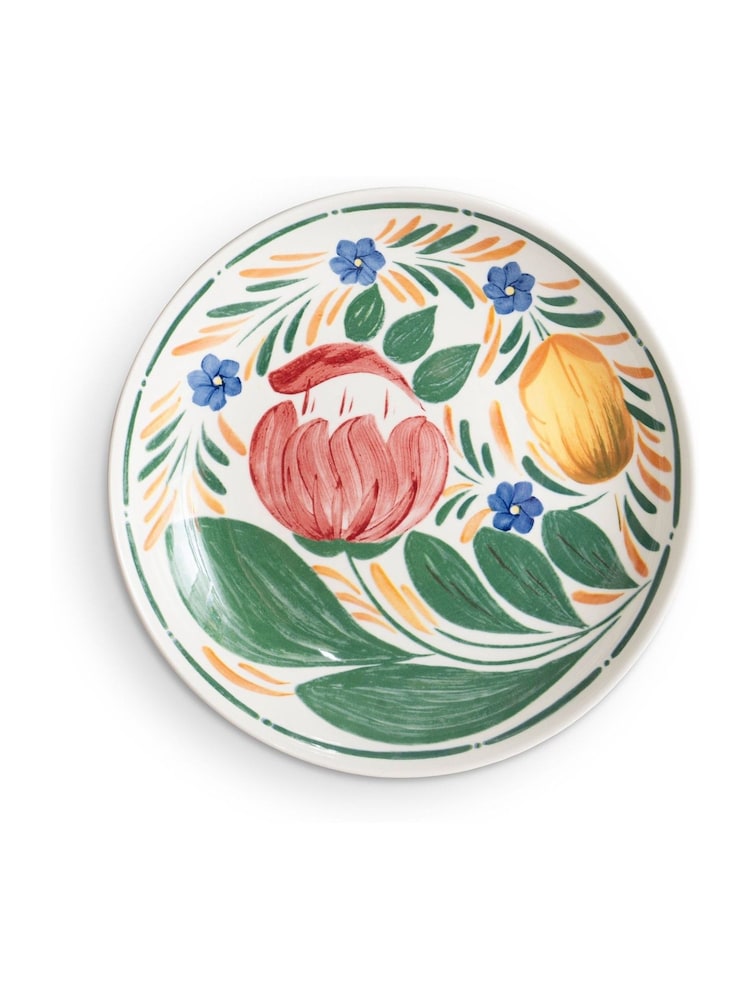 Wade Set of 4 Multi Coloured Capri Dinner Plates with Vibrant Mediterr Coloured - Image 2 of 3