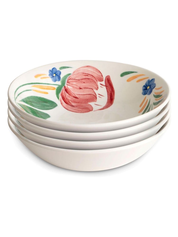 Wade Set of 4 Multi Coloured Capri Cereal Bowls with Vibrant Mediterra Coloured - Image 1 of 3