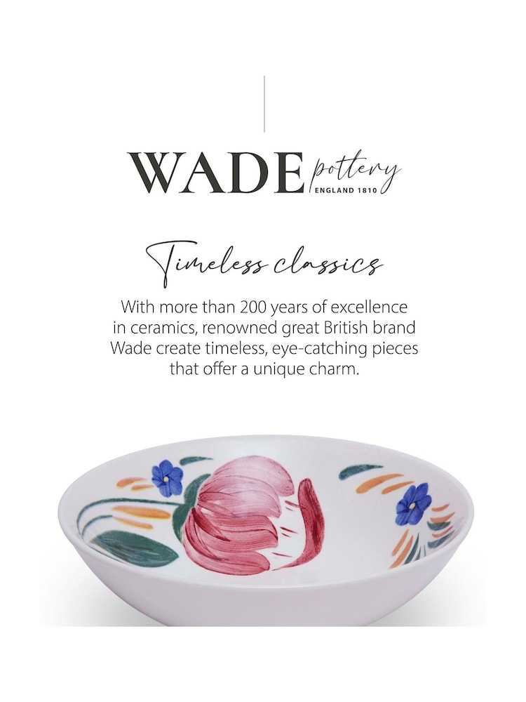Wade Set of 4 Multi Coloured Capri Cereal Bowls with Vibrant Mediterra Coloured - Image 3 of 3