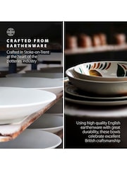 Wade Set of 4 Multi Coloured Capri Pasta Bowls with Vibrant Mediterran Coloured - Image 5 of 9