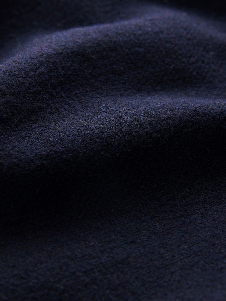 Navy Formal Funnel Neck Coat - Image 11 of 11 Navy Formal Funnel Neck Coat - Image 11 of 11
