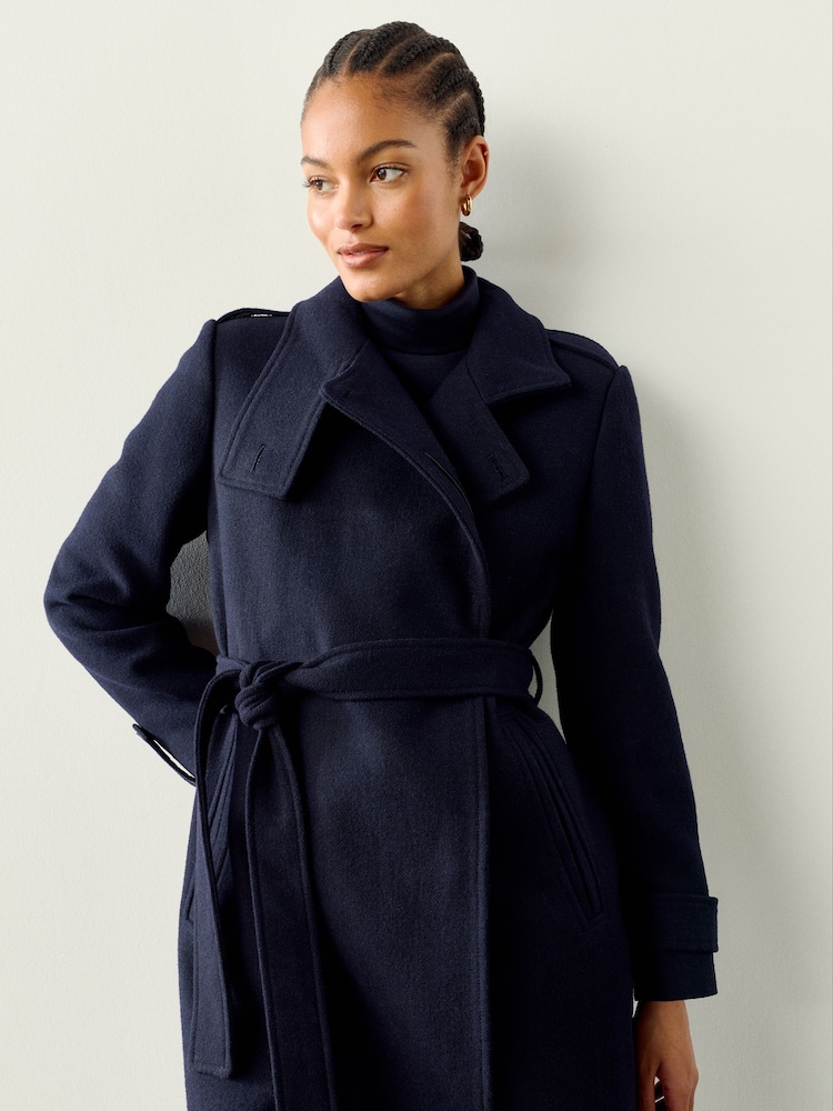 navy blue dress coat womens Navy blue Wool Coat, Women's Long Wool Coat, Winter Coat women, Wool Coat women, A-Line Wool Coat, Wool Coat with pockets, Custom Coat L0691