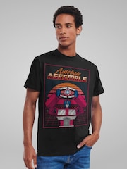 All + Every Black Mens Transformers Autobots Assemble Retrowave T-Shirt - Image 1 of 4