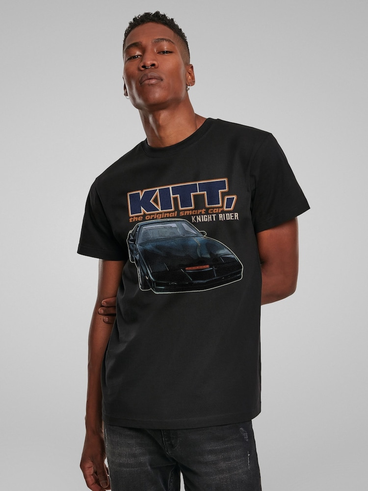 All + Every Black Mens Knight Rider KITT The Original Smart Car T-Shirt - Image 2 of 4