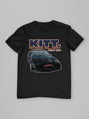 All + Every Black Mens Knight Rider KITT The Original Smart Car T-Shirt - Image 3 of 4