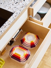 Joseph Joseph 8 Piece Multicolour Nest Lock Round & Rectangle Multi Containers sets - Image 2 of 6