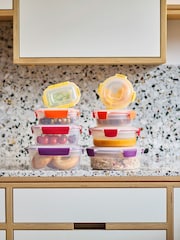 Joseph Joseph 8 Piece Multicolour Nest Lock Round & Rectangle Multi Containers sets - Image 3 of 6