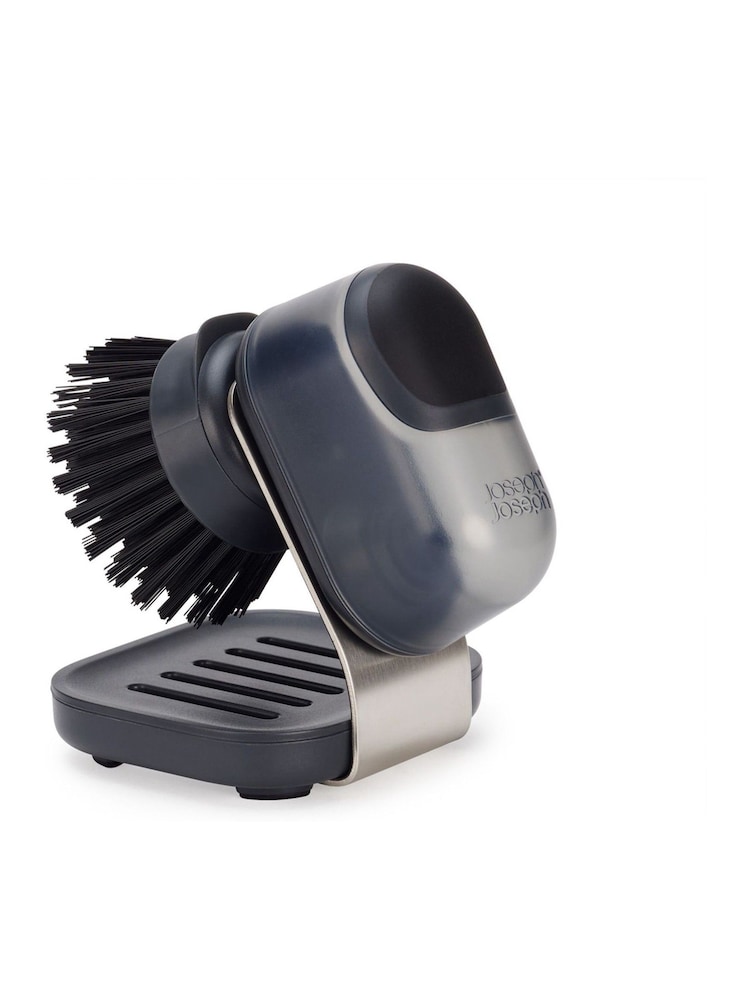 Joseph Joseph Clear Sinktech Soap-Disp Palm Brush With Stand - Image 1 of 6