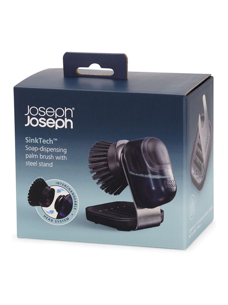 Joseph Joseph Clear Sinktech Soap-Disp Palm Brush With Stand - Image 6 of 6