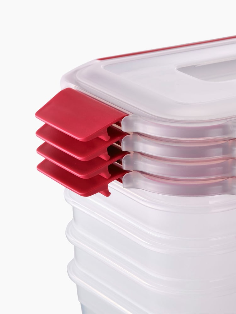 Joseph Joseph 4 Piece Multicolour Nest Lock Rectangle Container Set 1.1L - Image 3 of 5