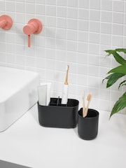 ReBorn Graphite Black Bathroom Caddies and Toothbrush Holder Bundle - Image 1 of 3