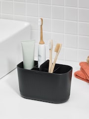 ReBorn Graphite Black Bathroom Caddies and Toothbrush Holder Bundle - Image 2 of 3