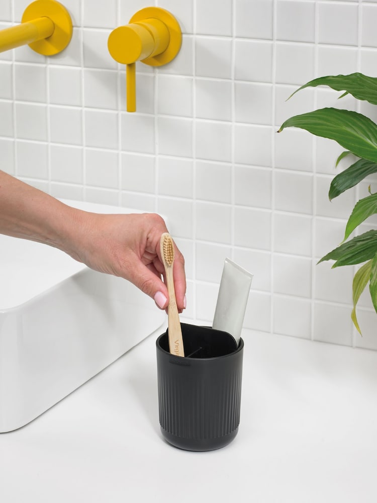 ReBorn Graphite Black Bathroom Caddies and Toothbrush Holder Bundle - Image 3 of 3