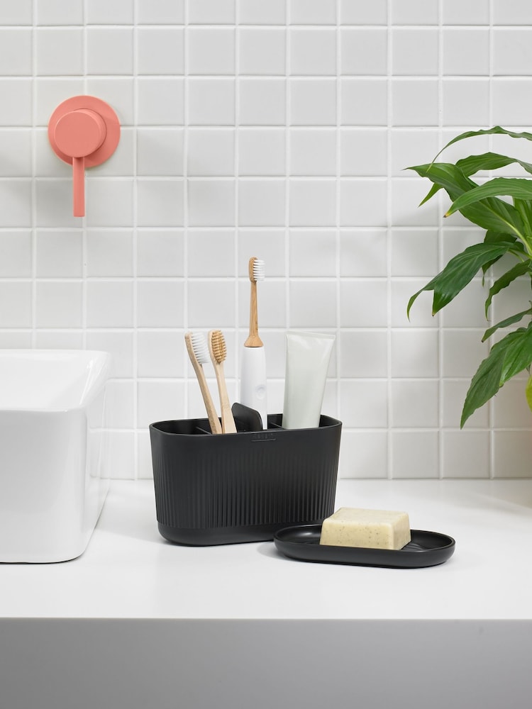 ReBorn Graphite Black Bathroom Caddy & Soap Dish Bundle - Image 1 of 3