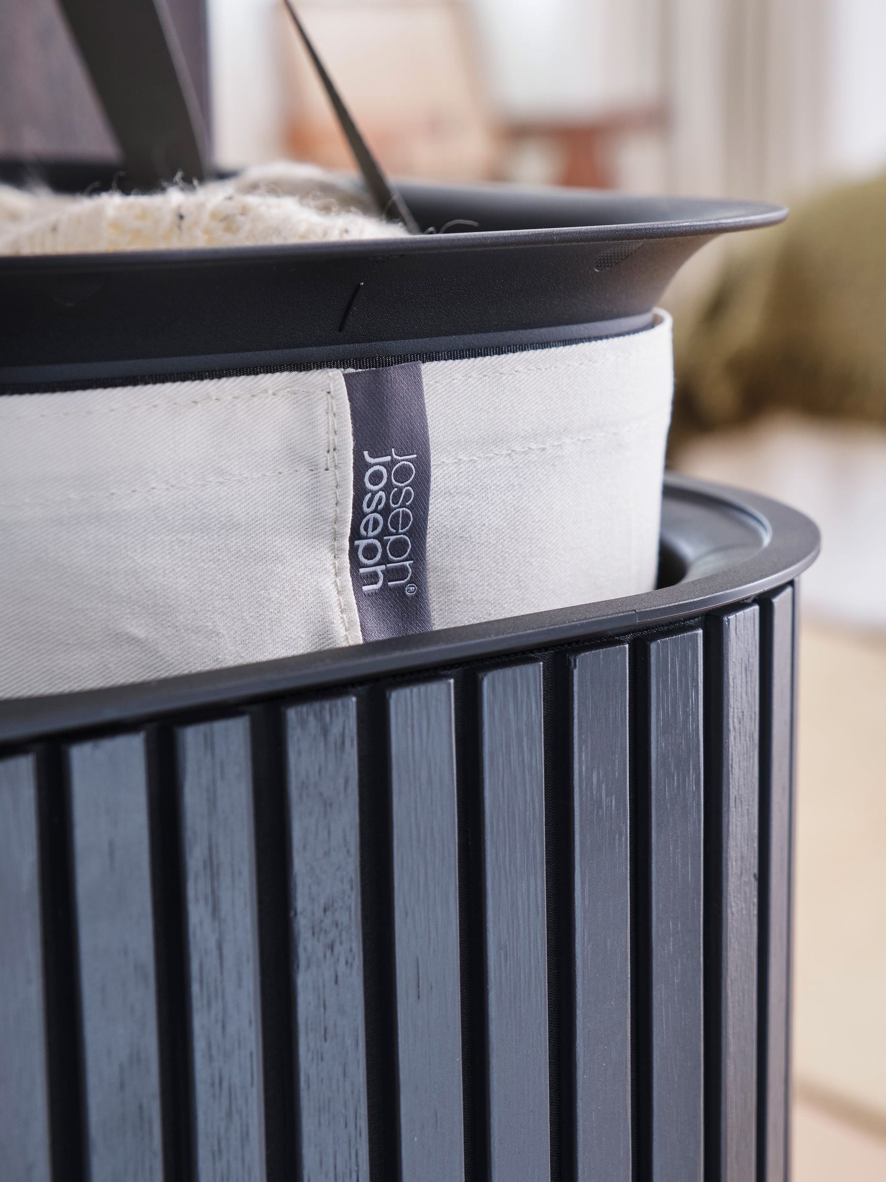 Buy Joseph Joseph Black Tota Trio Luxe 90L Laundry Basket from
