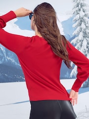 Red Robin Bow - Lipsy Božič Puloverji in majice z okroglim ovratnikom pleten pulover - Slika 5 iz 5