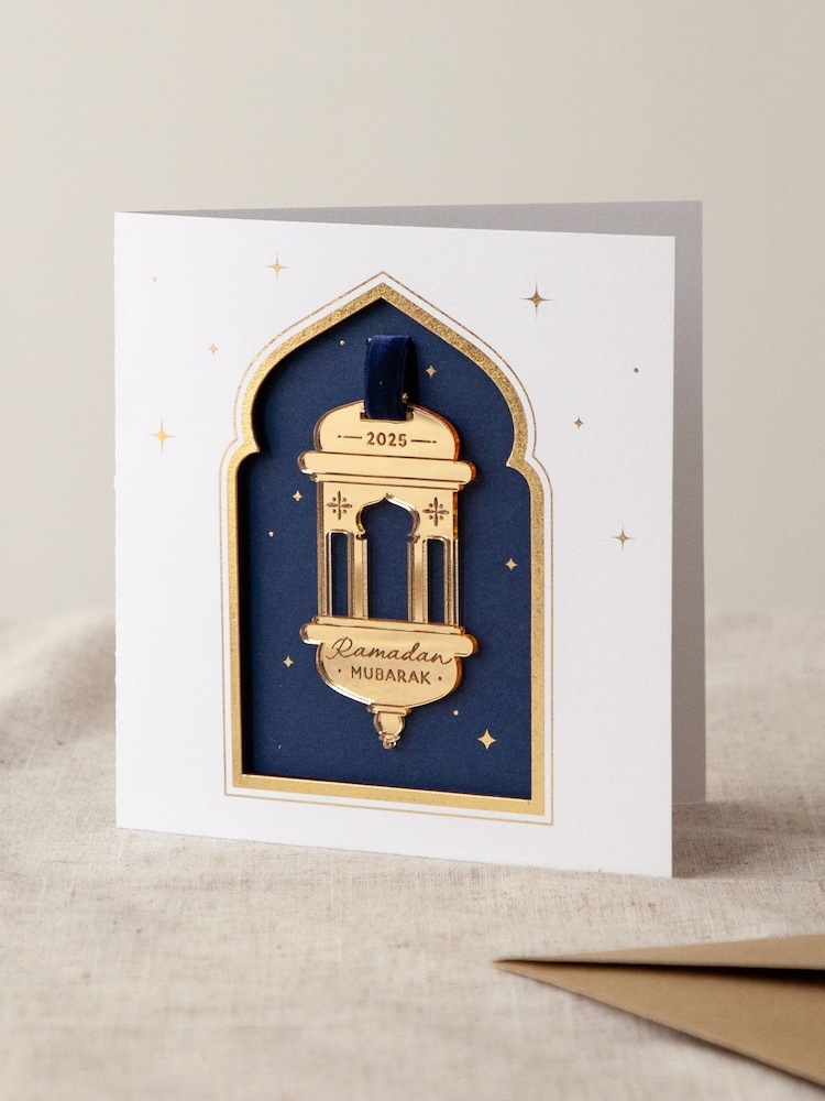 Ramadan and Eid Celebration Foiled Card with Acrylic Keepsake by No Ordinary Gift - Image 1 of 2